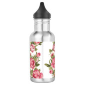 Vintager Rosenrosen Edelstahlflasche (Links)