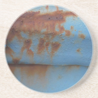 Vintager Rostblauer Getränkeuntersetzer