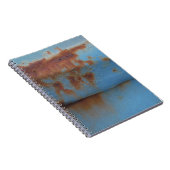 Vintager Rostblauer Notizblock (Rechte Seite)