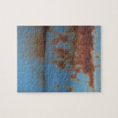 Vintager Rostblauer Puzzle (Horizontal)