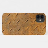 Vintager rostfreier Stahl Case-Mate iPhone Hülle (Rückseite (Horizontal))