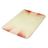 Vintager Rot-Gelb-Sonnenbrand Badematte (Schrägansicht)