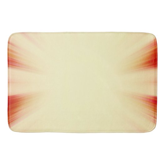 Vintager Rot-Gelb-Sonnenbrand Badematte (Vorderseite)