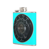 Vintager Rotary Phone Dial Flask (Türkis) Flachmann (Links)