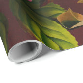 Vintager Rotburgunder Wintermaroon Geschenkpapier (Rolleneckpunkt)