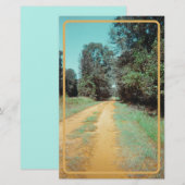 Vintager Rotdunkelpfeil Briefpapier (Vorne/Hinten)