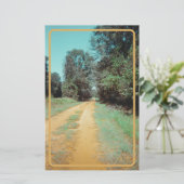 Vintager Rotdunkelpfeil Briefpapier (Stehend Vorderseite)