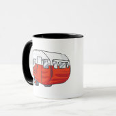 Vintager Roter Camper Tasse (Vorderseite Links)