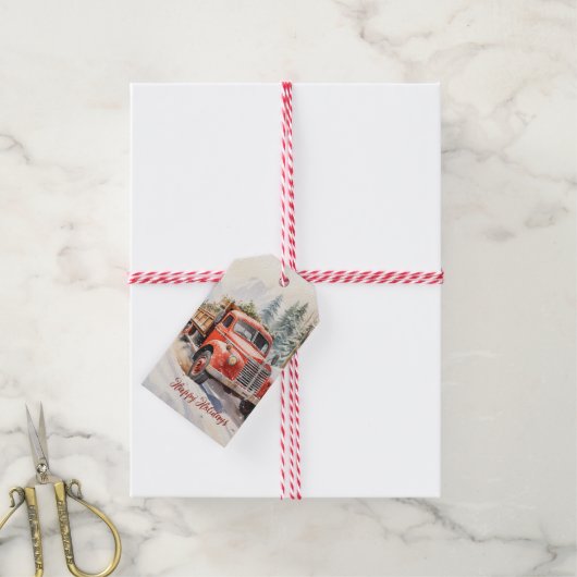 Vintager roter Farm Truck Roter Stall Geschenkanhänger (Mit Garn)