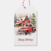 Vintager roter Farm Truck Roter Stall Geschenkanhänger (Vorderseite)