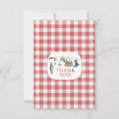 Vintager Roter Fischfang - alleinig ein Geburtstag Dankeskarte (Rückseite)