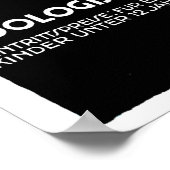 Vintager Roter Flamingo Zoo Poster (Ecke)