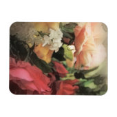 Vintager, roter Hintergrund Magnet (Horizontal)