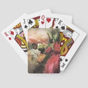 Vintager, roter Hintergrund Spielkarten