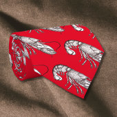 Vintager roter Hummer Krawatte