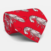 Vintager roter Hummer Krawatte (Gerollt)