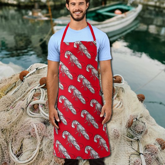 Vintager roter Hummer Schürze