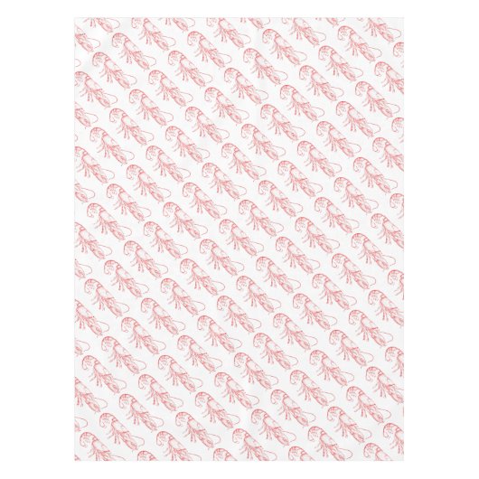 Vintager roter Hummer Tischdecke (Vorderseite)