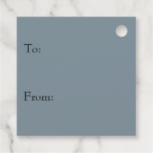 Vintager Roter Kardinal Wasserfarbenwald Geschenkanhänger (Rückseite)