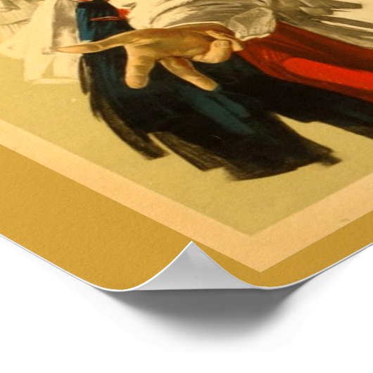 Vintager Roter Kreuz Poster (Ecke)