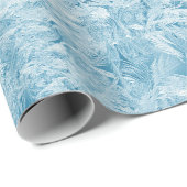 Vintager roter LKW auf blauem Schneeflockenhinterg Geschenkpapier (Rolleneckpunkt)