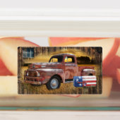 Vintager Roter LKW Etiketten (Befestigt)