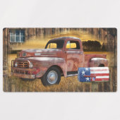 Vintager Roter LKW Etiketten (Design 1)