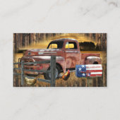 Vintager roter LKW-LKW-LKW Visitenkarte (Vorderseite)