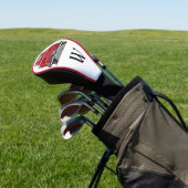 Vintager Roter Lkw Monogramm Anfangsname Golf Headcover (In SItu)