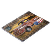 Vintager Roter LKW Notizblock (Linke Seite)
