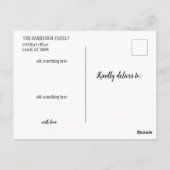 Vintager Roter LKW Pine Tree Frohe Weihnachten Postkarte (Rückseite)