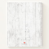 Vintager roter Lkw Rustikale Holzfamilie Rezept Notizblock (Rückseite)