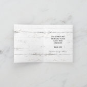 Vintager Roter LKW Rustikaler Holzname Dankeskarte (Innenseite)