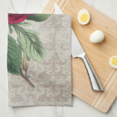 Vintager Roter Ross mit Damask Geschirrtuch (Viertel Falte)