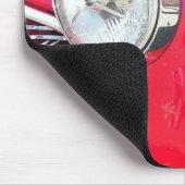 Vintager roter Sportwagen Mousepad (Ecke)
