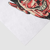 Vintager Roter Teufel Kopf Seidenpapier (Ausschnitt)