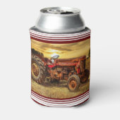 Vintager roter Traktor Dosenkühler (Kanne Rückseite)