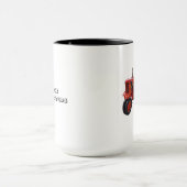 Vintager roter Traktor Tasse (Zentrum)