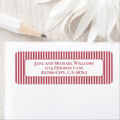 Vintager, roter und weißer Weihnachtsstreifen (Insitu)