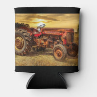 Vintager roter Zuchttraktor