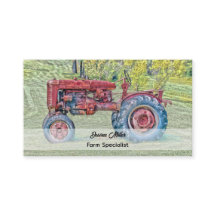 Vintager roter Zuchttraktor