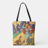 Vintager Rotkäppchen, Hunde und Balloons Tasche (Rückseite)