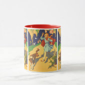 Vintager Rotkäppchen, Hunde und Balloons Tasse (Zentrum)