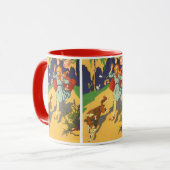 Vintager Rotkäppchen, Hunde und Balloons Tasse (Vorderseite Links)