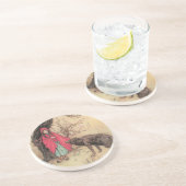 Vintager Rotkäppchen von Warwick Goble Getränkeuntersetzer (Seite)