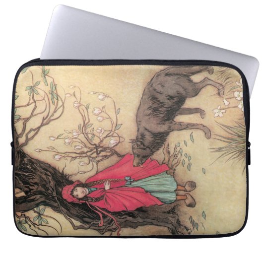 Vintager Rotkäppchen von Warwick Goble Laptopschutzhülle (Vorderseite)