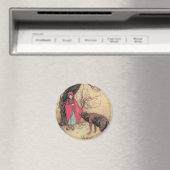 Vintager Rotkäppchen von Warwick Goble Magnet (In Situ (Geschirrspüler))