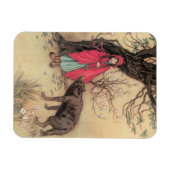 Vintager Rotkäppchen von Warwick Goble Magnet (Horizontal)