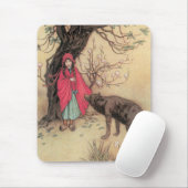 Vintager Rotkäppchen von Warwick Goble Mousepad (Mit Mouse)