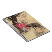 Vintager Rotkäppchen von Warwick Goble Notizblock (Rechte Seite)